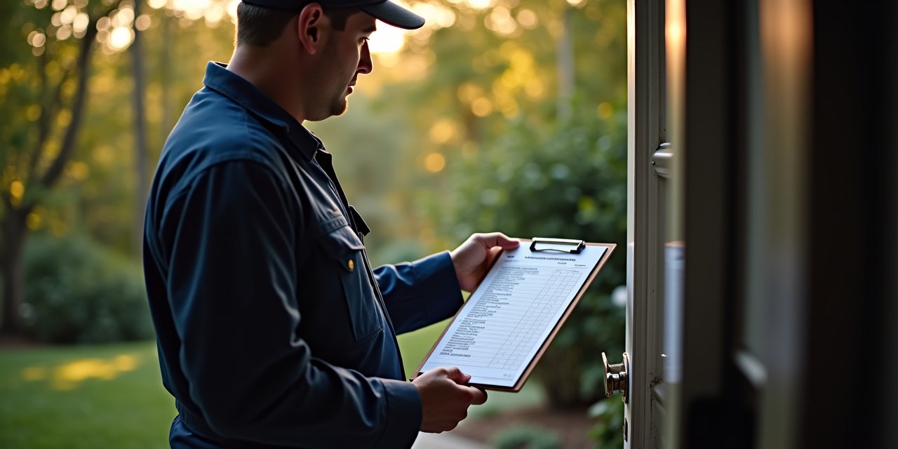 Licensed pest control technician reviewing a treatment quote with a Westchester County homeowner