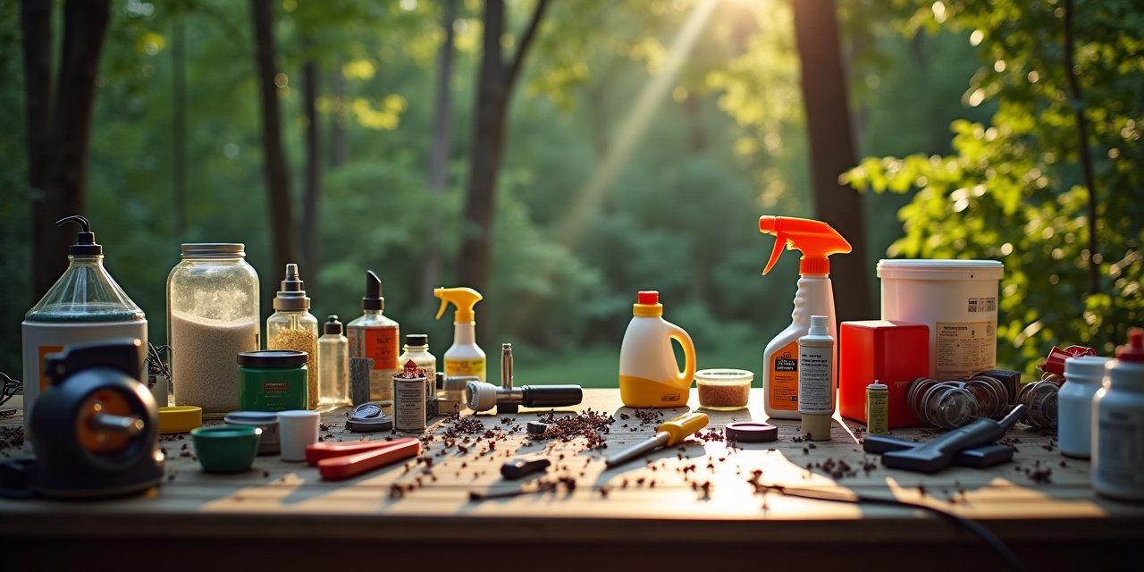 Pest control professional reviewing a detailed itemized treatment quote with a homeowner at a kitchen table